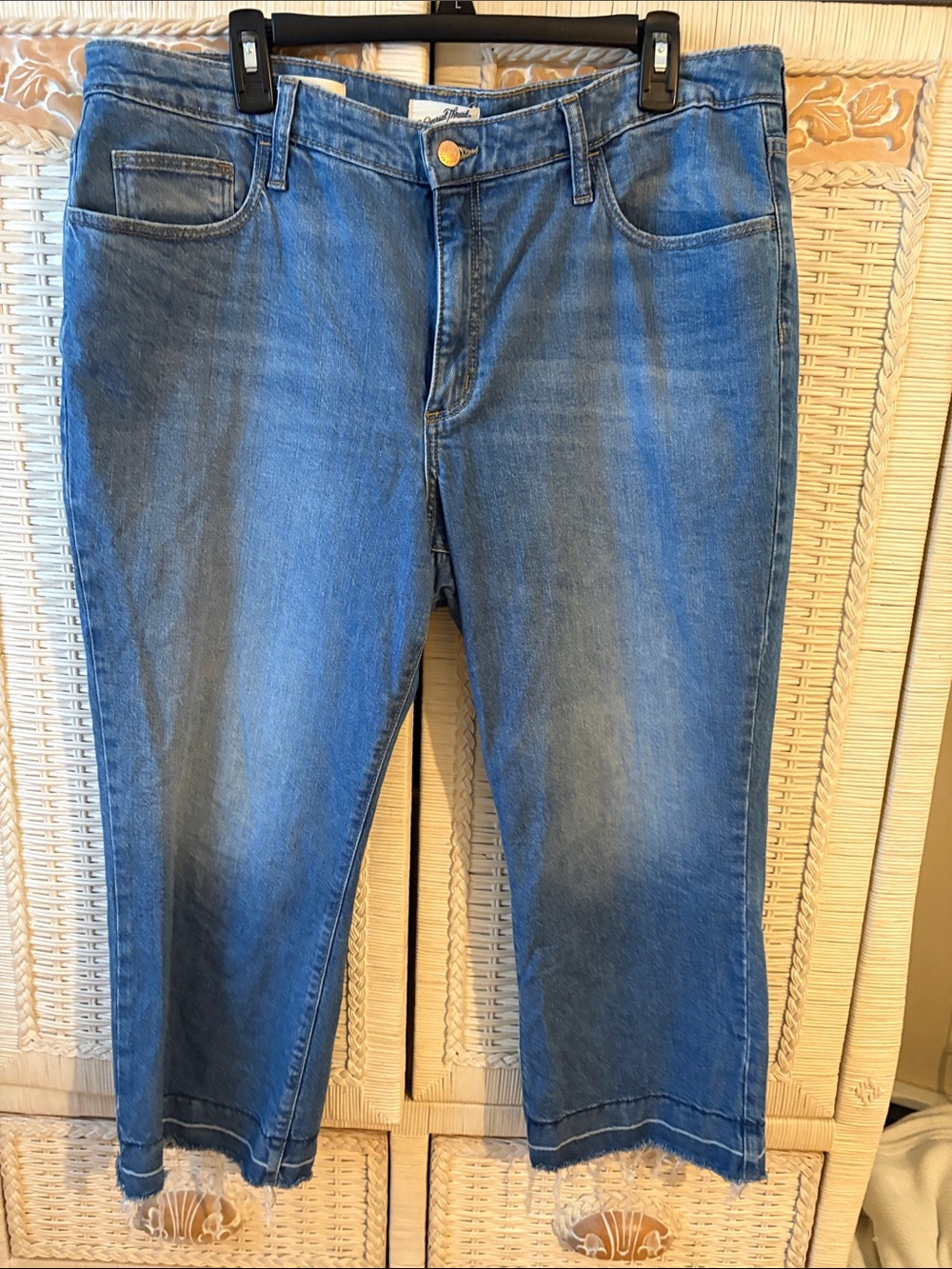 Universal Thread Women's Blue Cropped Ankle Jeans